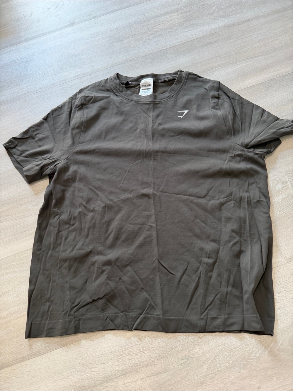 Gymshark Crew Neck T-Shirt in Olive Green size small
